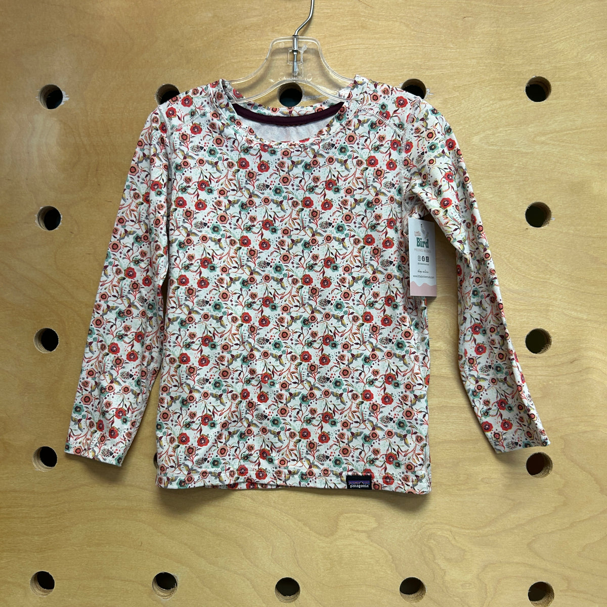 White/Pink Floral Capiline LS