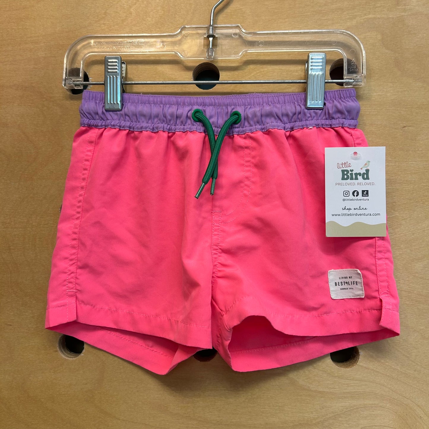 Purple/Pink 'Best Life' Swim Trunks