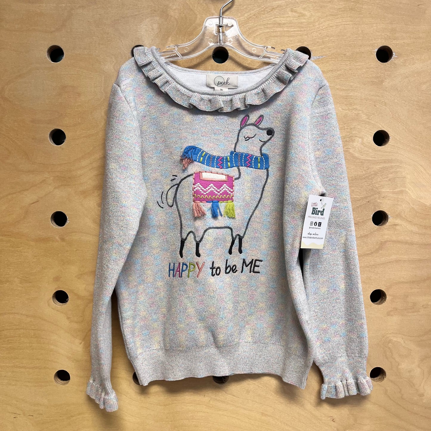 Grey Shimmer 'Happy To Be Me' Pullover