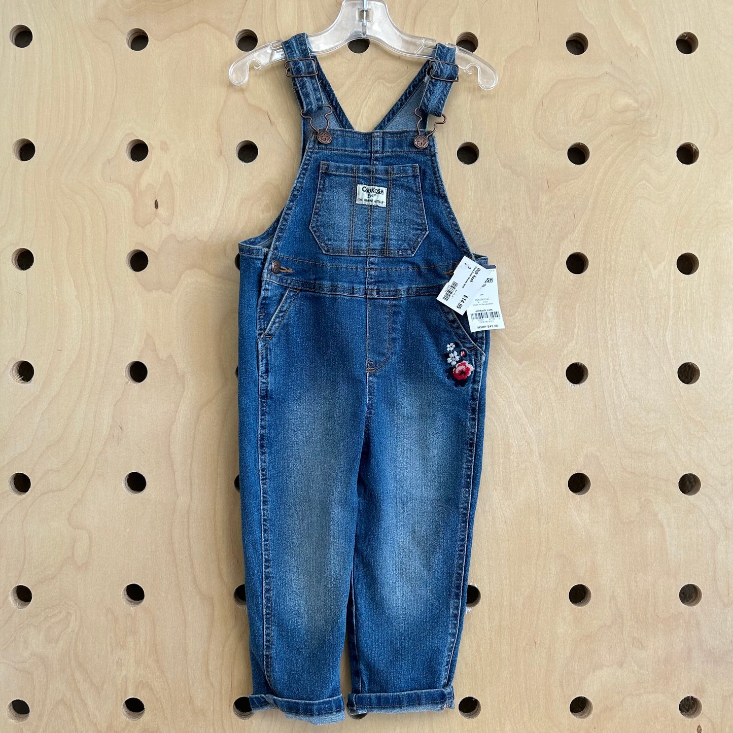 Floral Denim Overalls NEW!