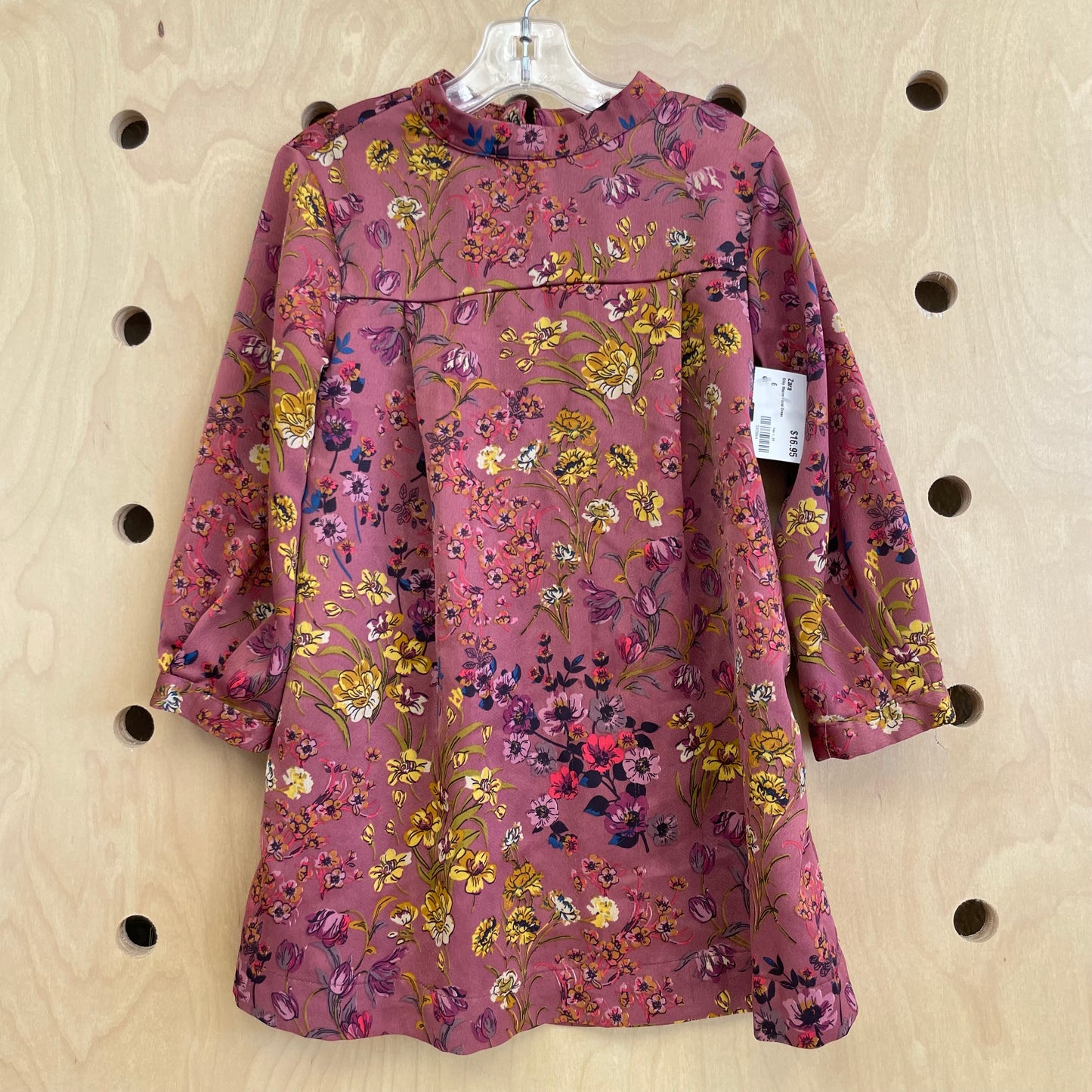 Silky Mauve Floral Dress