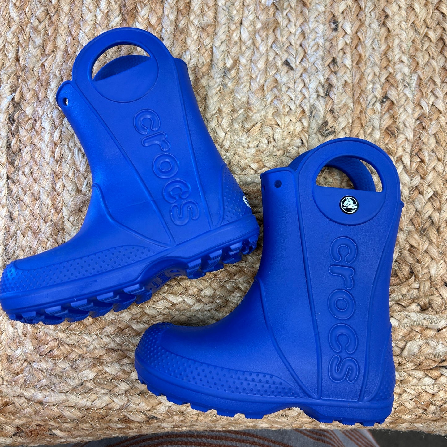Blue Rubber Rain Boots