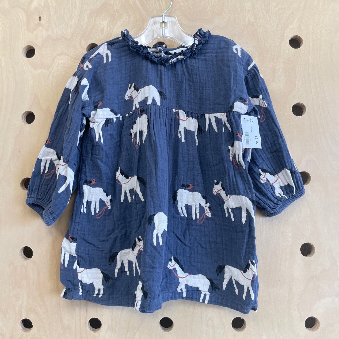 Blue Ponies Gauze Dress