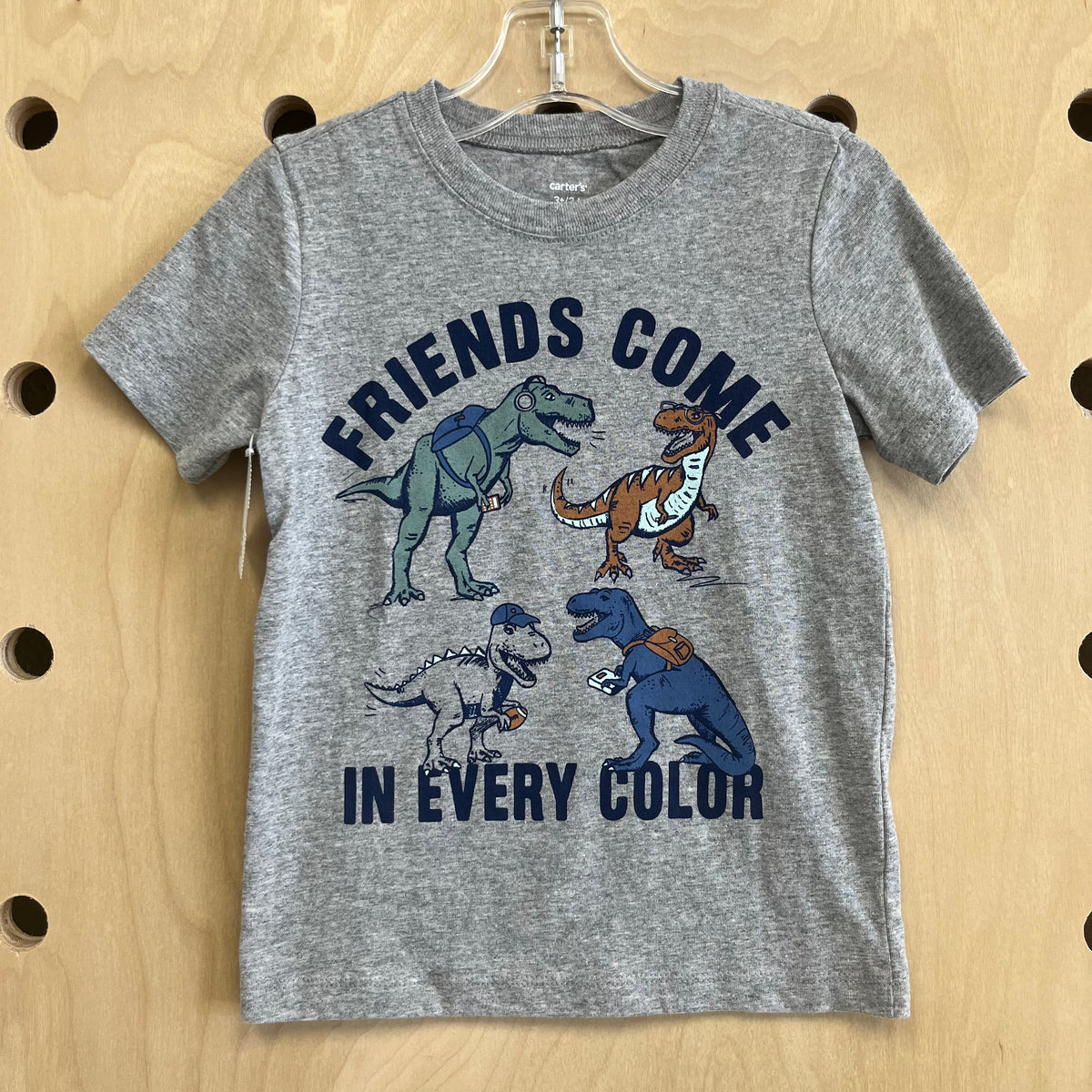 Friends Come in Every Color Dino Tee