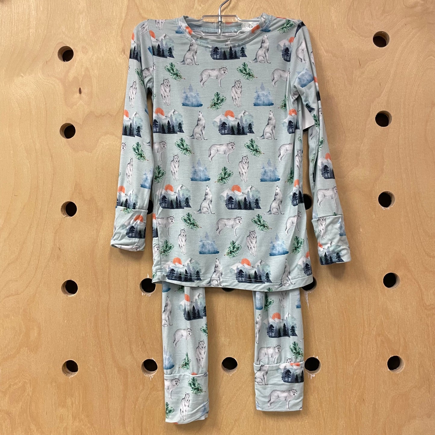 Blue Wolves Bamboo Pajamas
