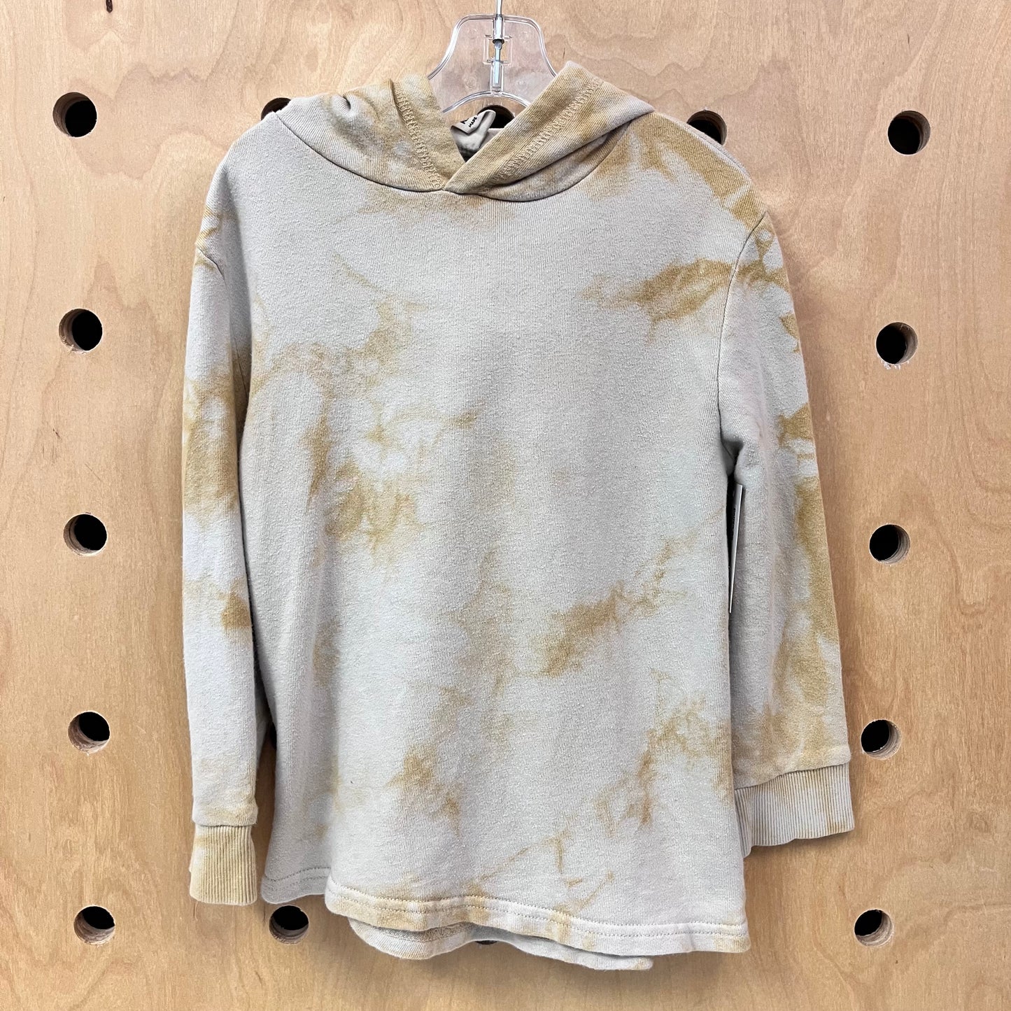 Beige + Yellow Tie Dye Hoodie