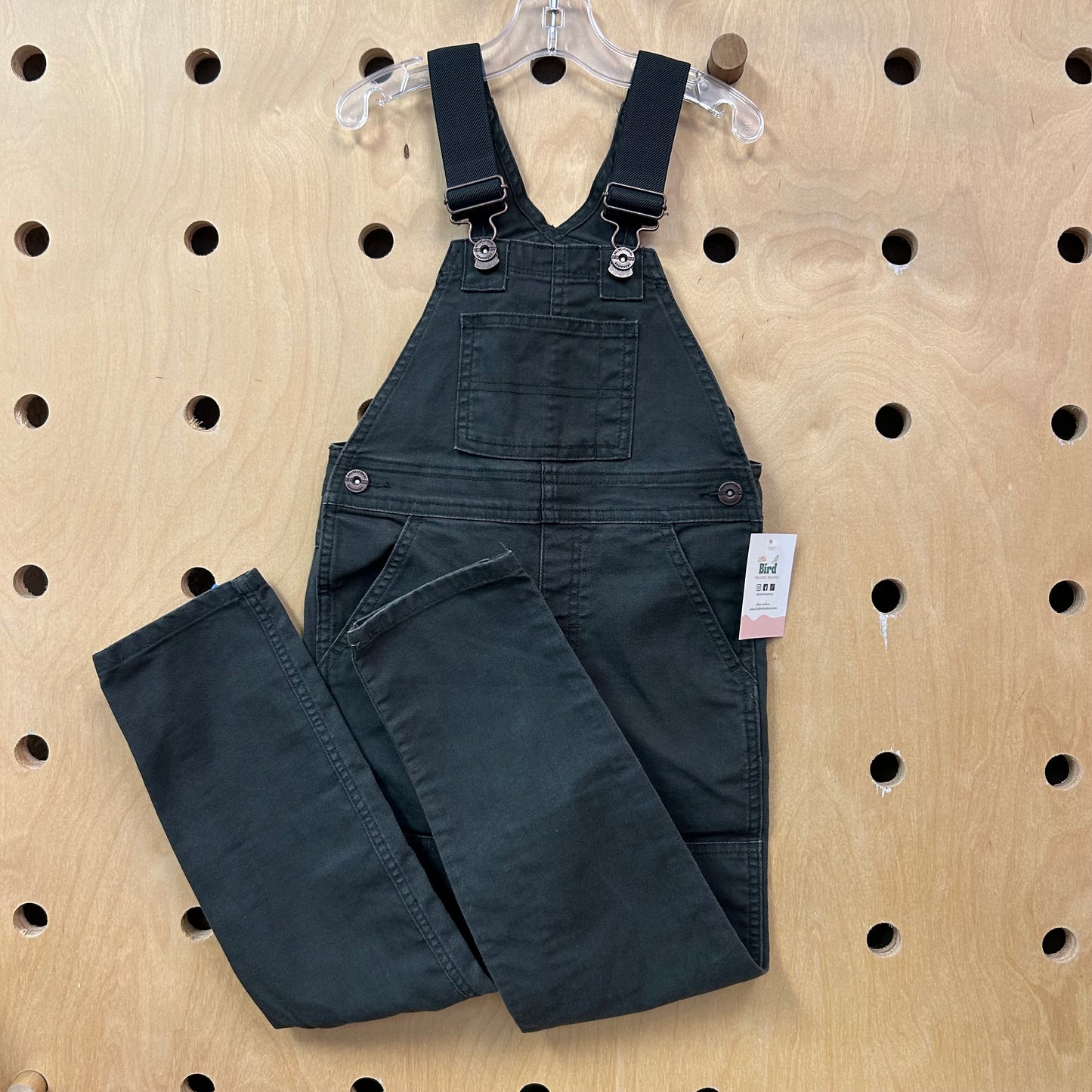 Grey Denim Overalls