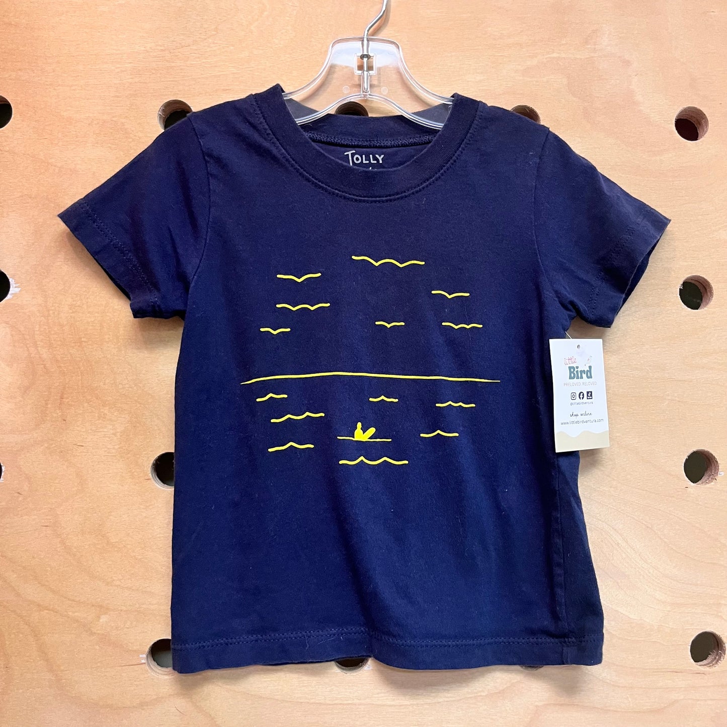 Navy/Yellow Surfer Tee