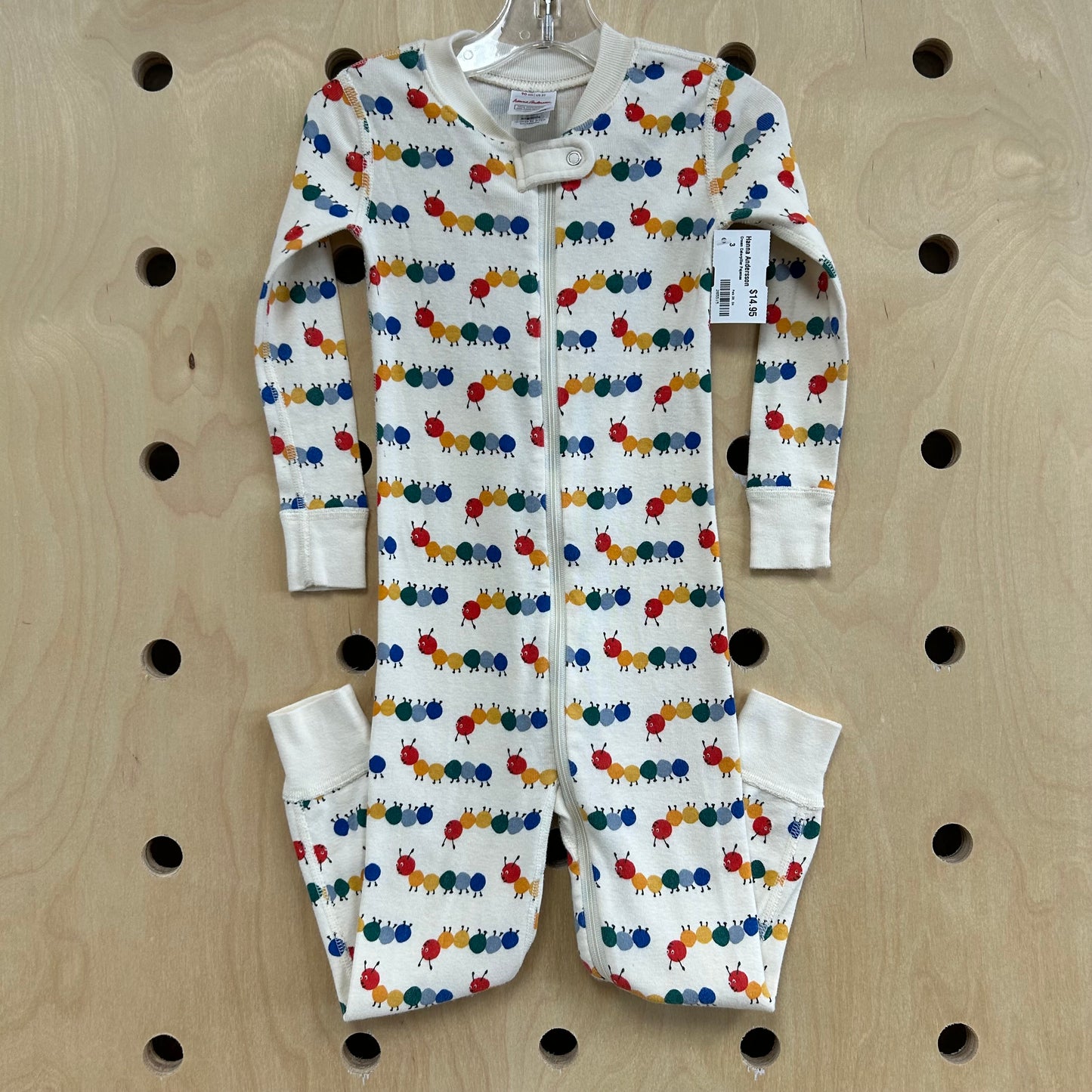 Cream Caterpillar Pajamas