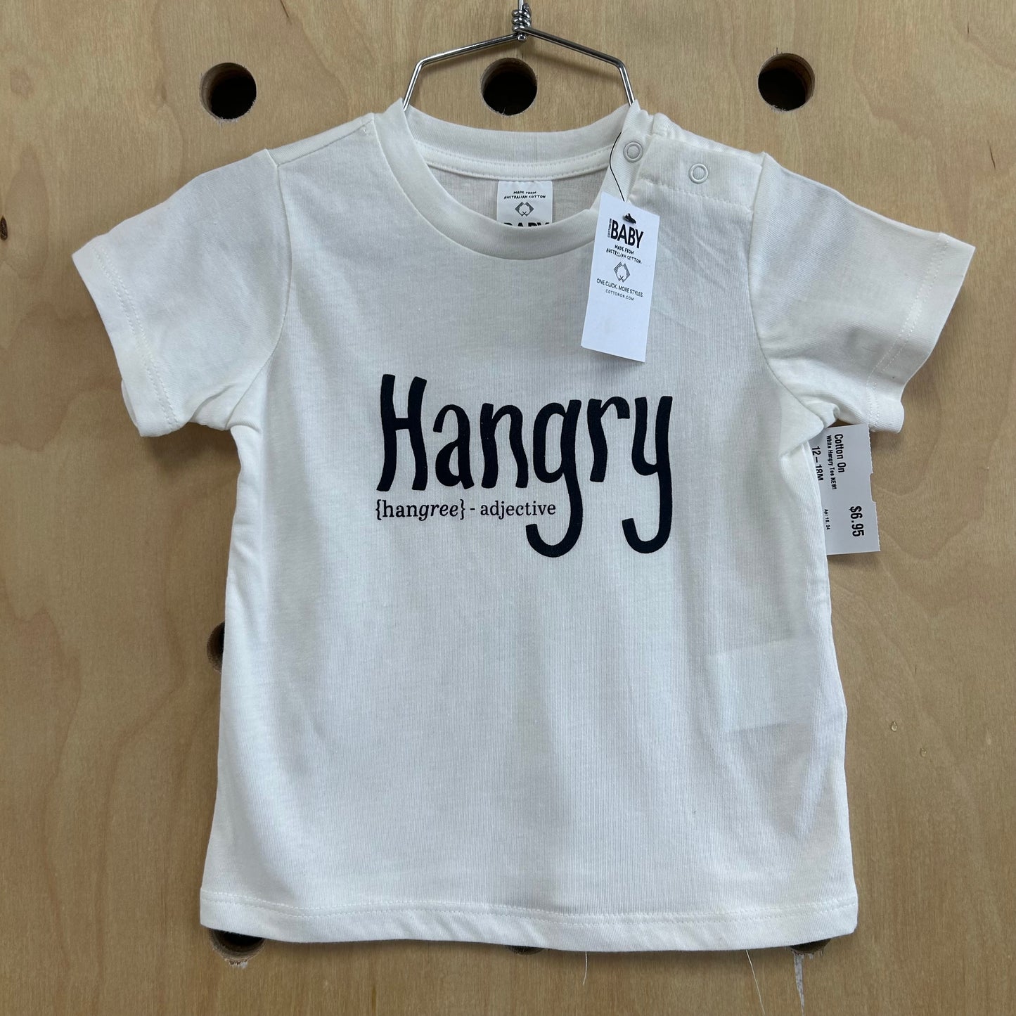 White Hangry Tee NEW!