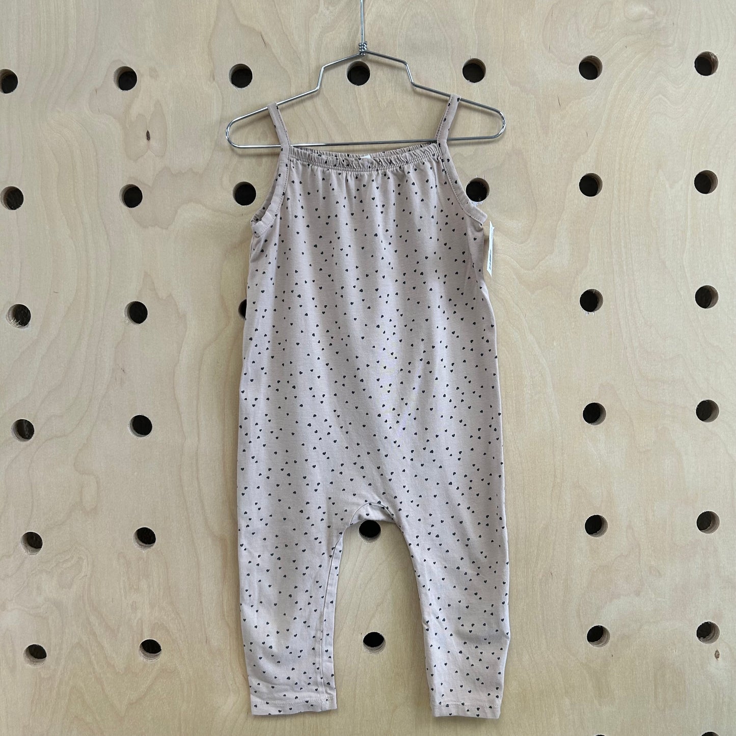 Tan Hearts Romper
