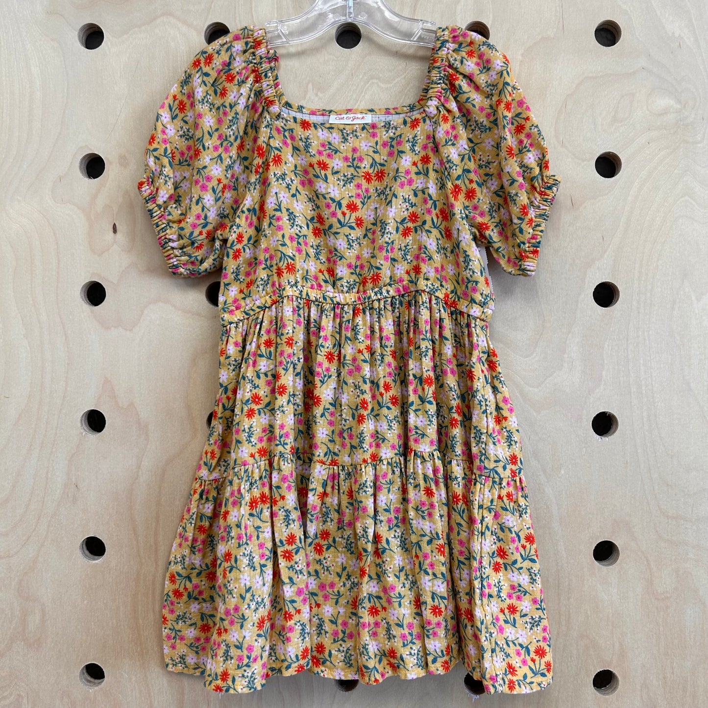Mustard Floral Dress