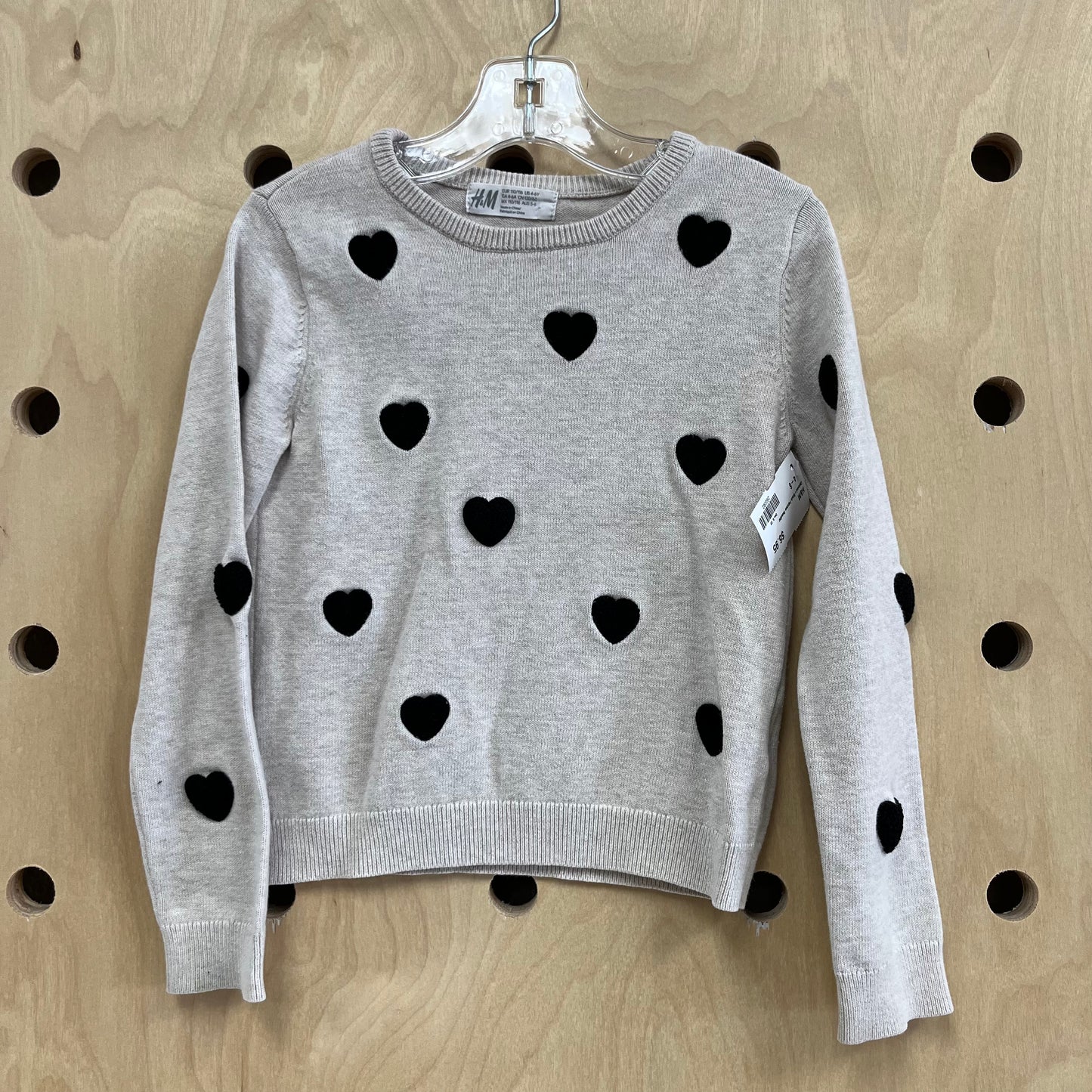 Oatmeal+Black Patches Sweater
