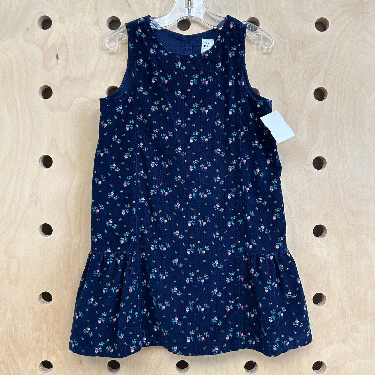 Navy Cord Floral Jumper