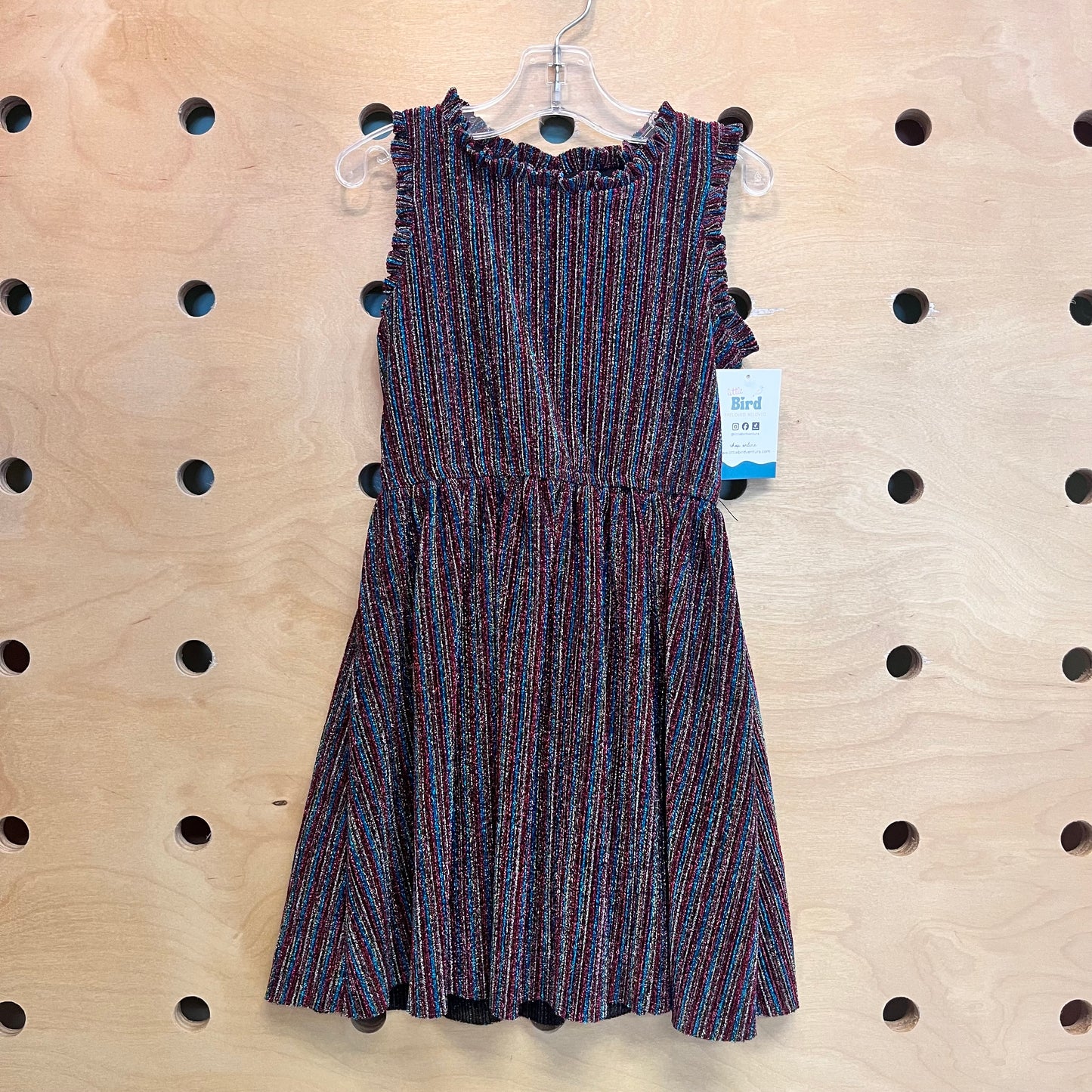 Metallic Stripe Dress