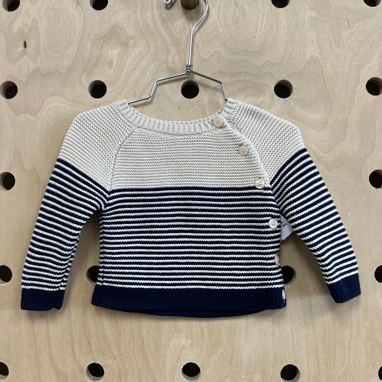 Cream & Black Knit Sweater
