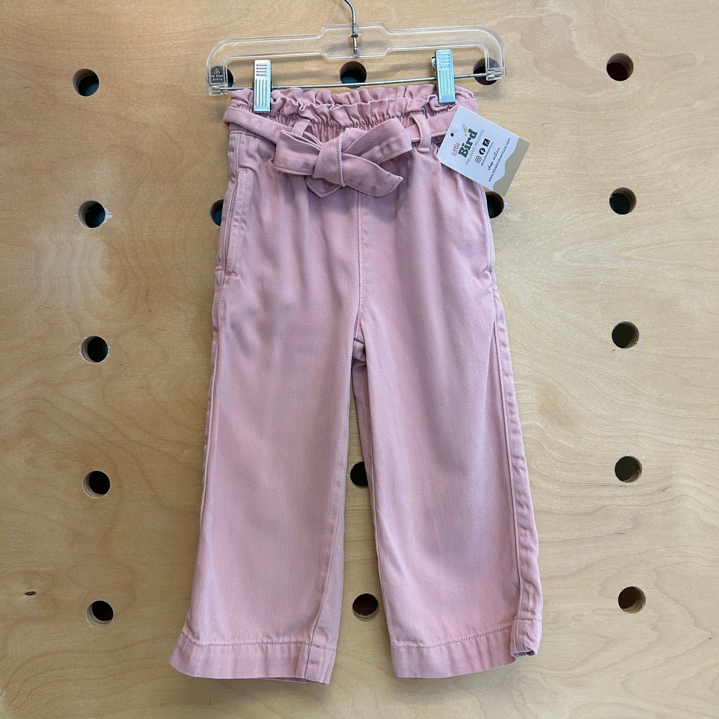 Blush Paper Bag Waist Denim