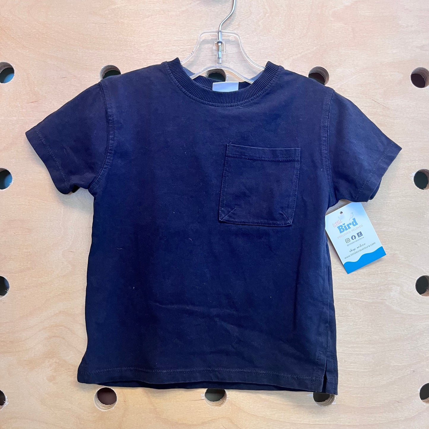 Black Pocket Tee