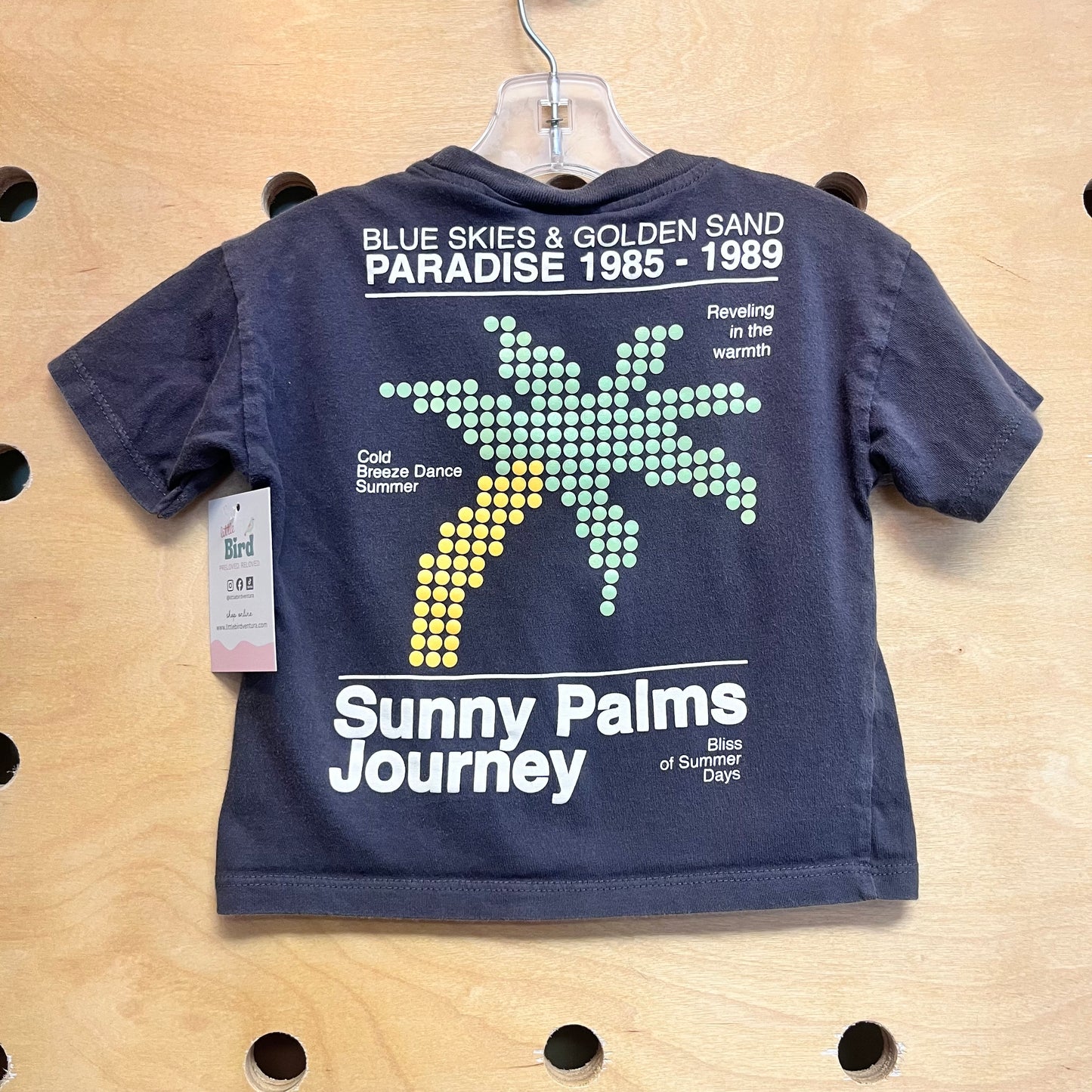 Grey 'Sunny Palms Journey' Tee