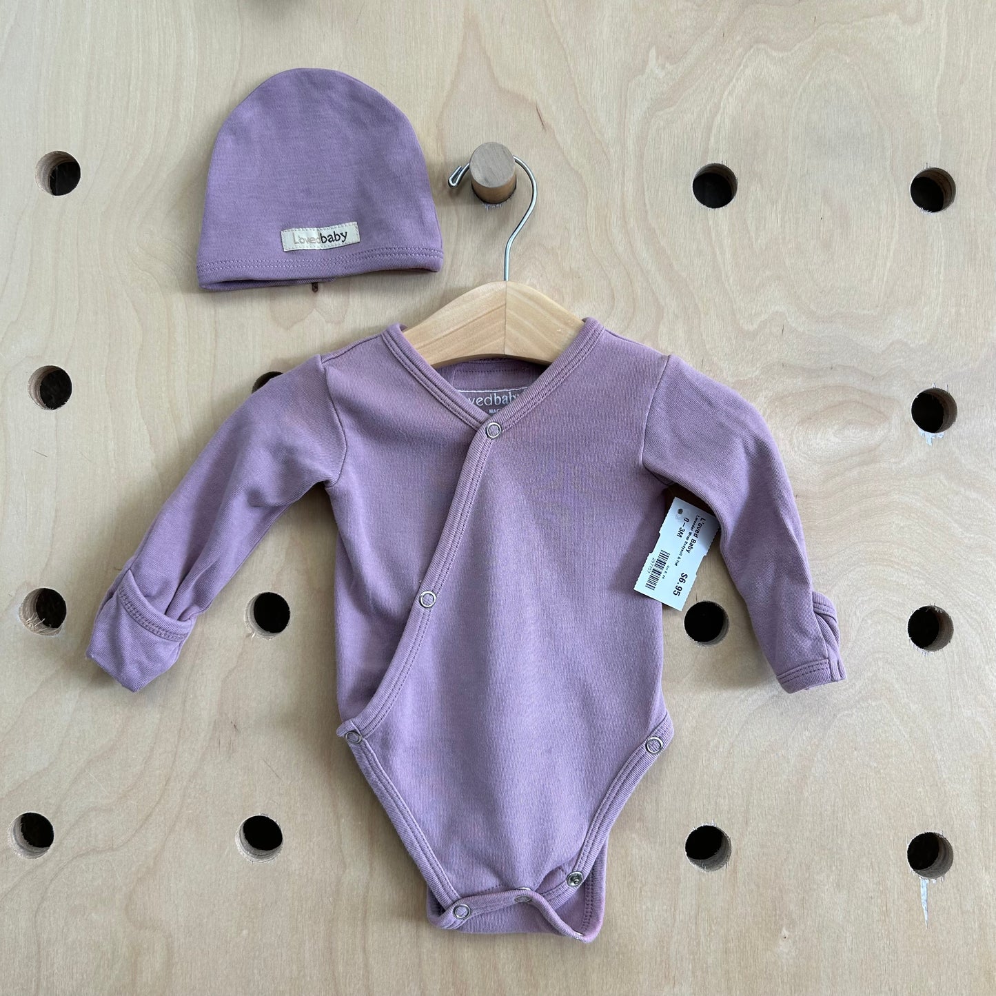 Lavender Wrap Bodysuit & Hat
