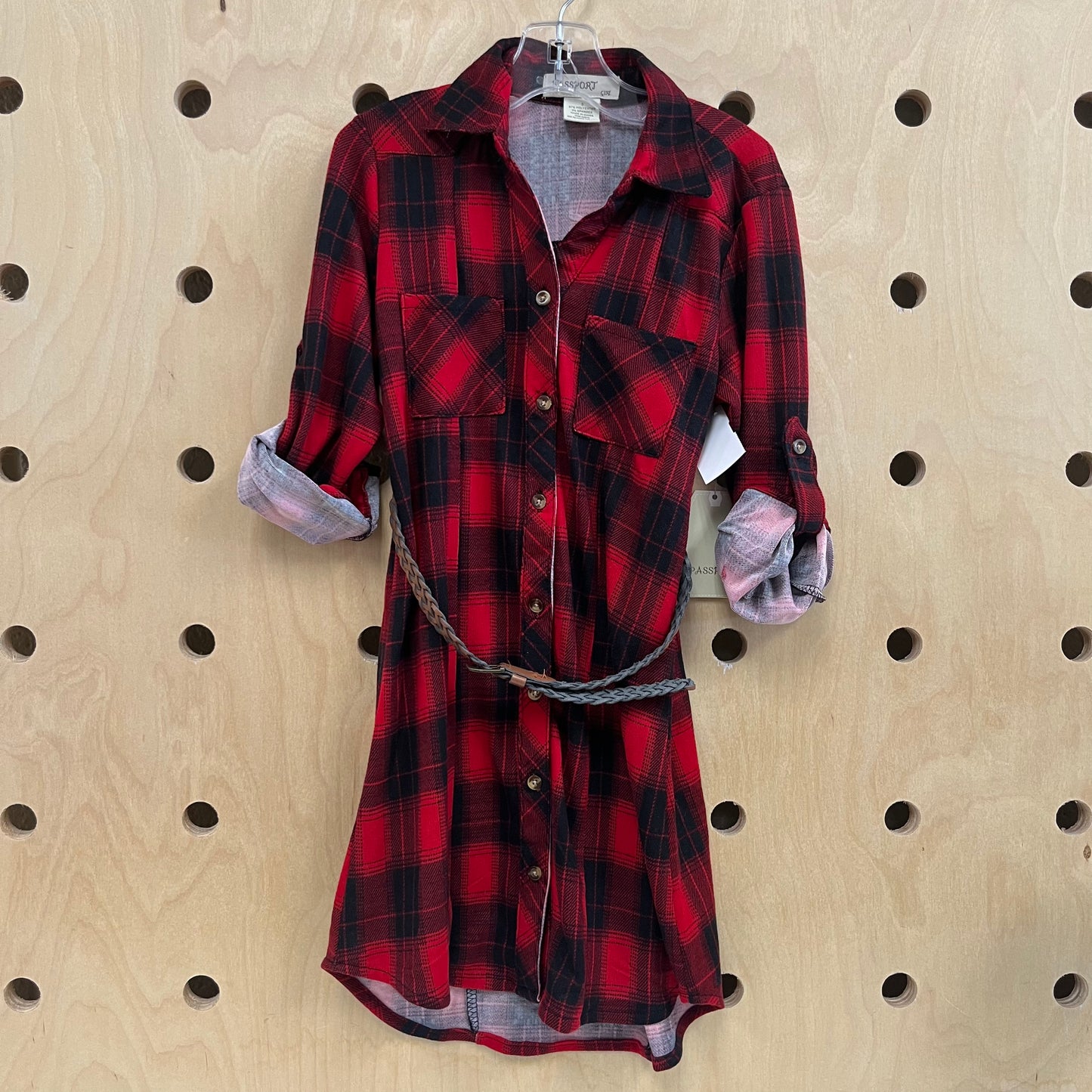Red & Black Plaid Dress NEW!