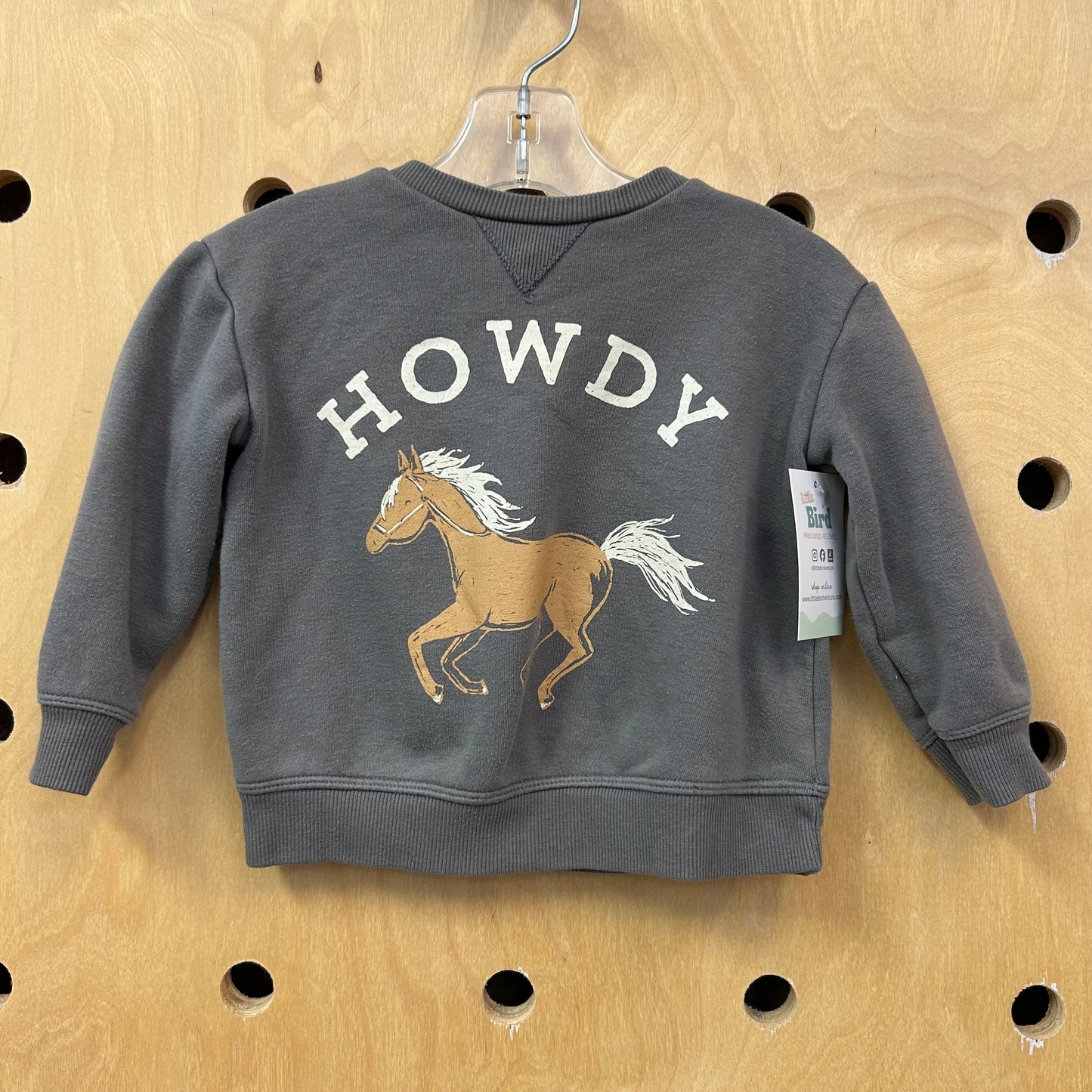 Grey Howdy Pullover