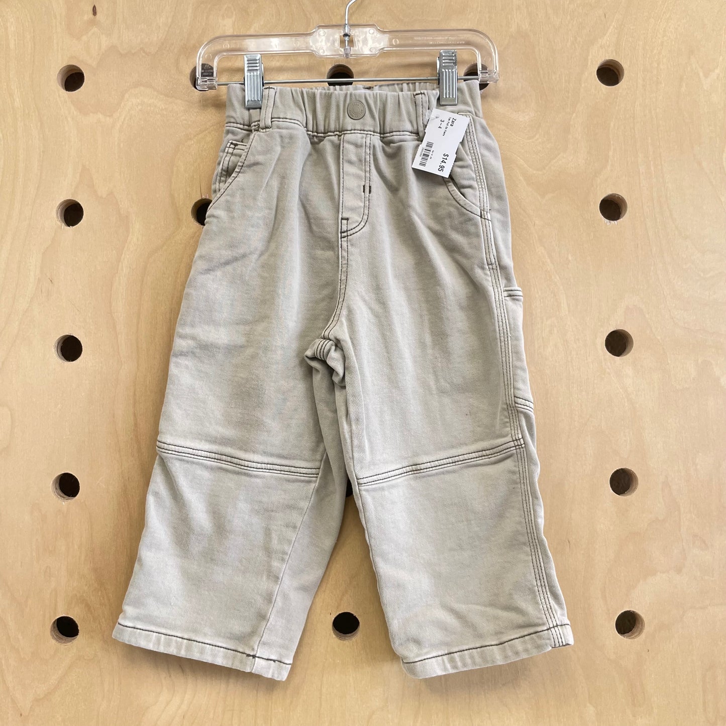 Tan Pull On Pants