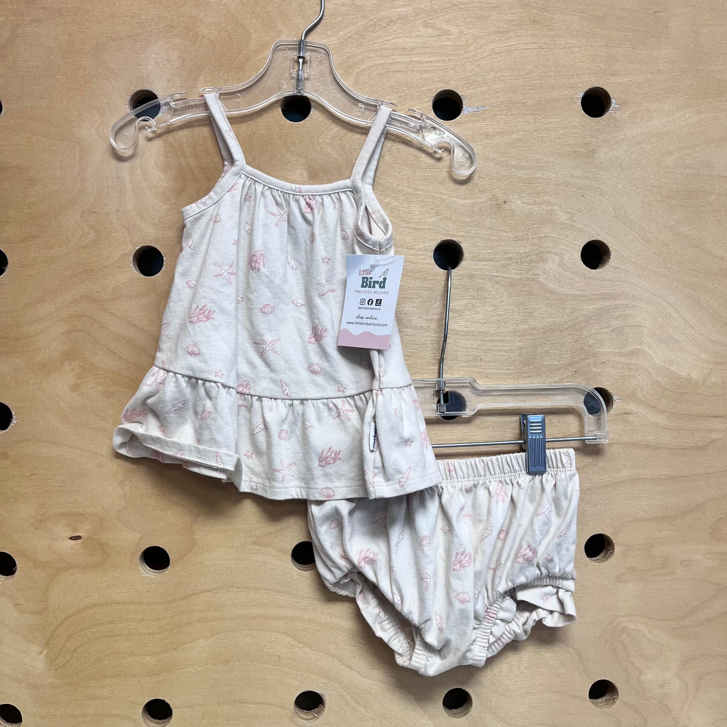 Cream/Pink Sealife Outfit