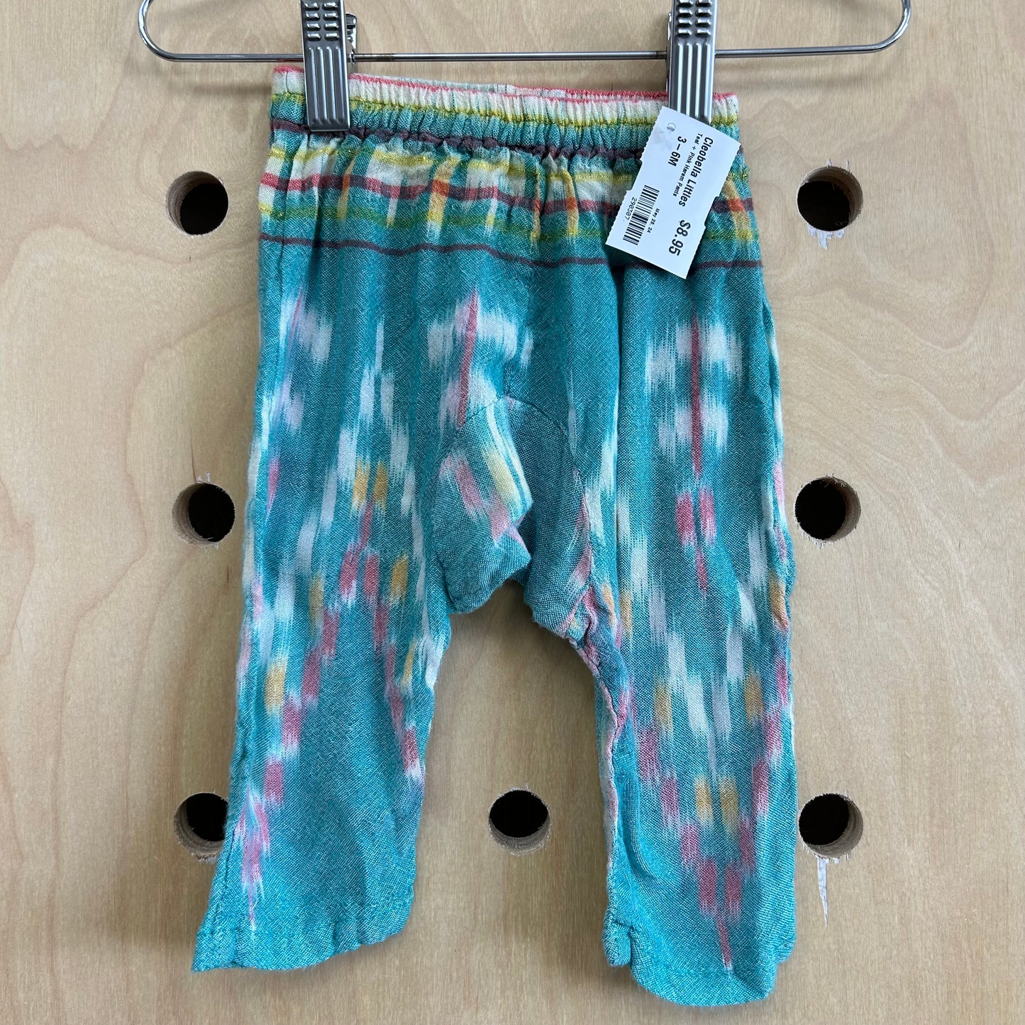 Teal + Pink Harem Pants