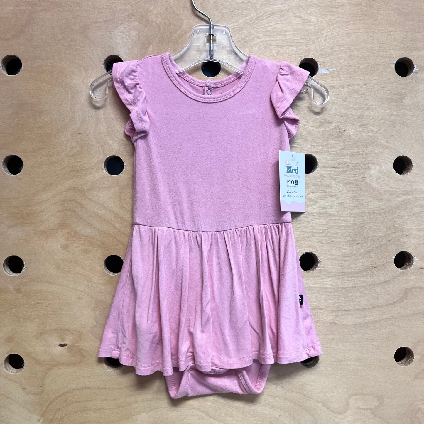 Pink Bamboo Dress Bodysuit