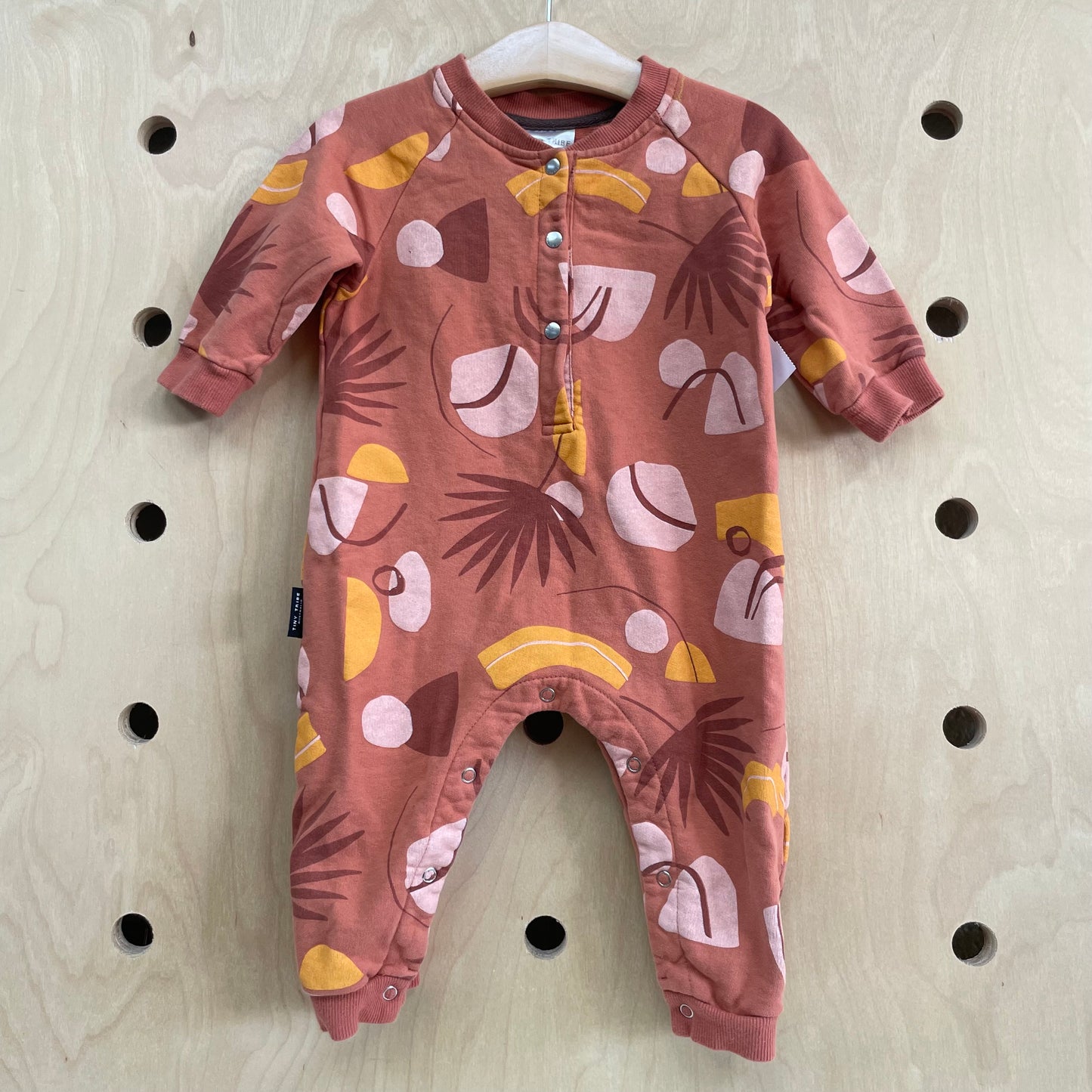 Orange Palms Romper