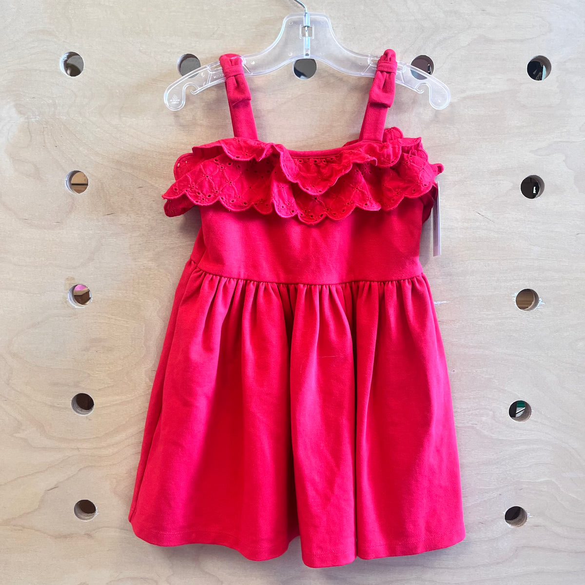 Red Eyelet Dress