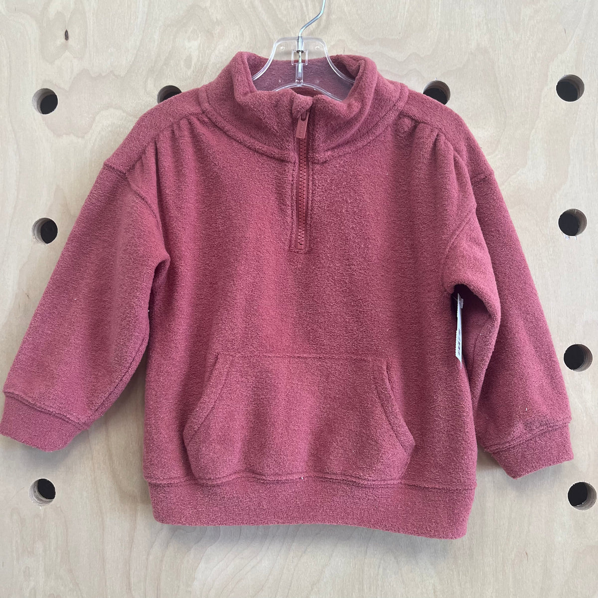 Dusty Pink 1/4 Zip Pullover