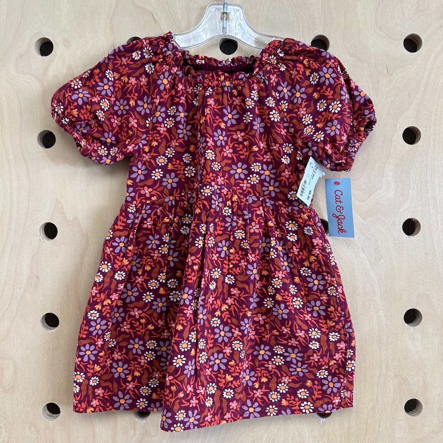 Burgundy Floral Dress NEW!