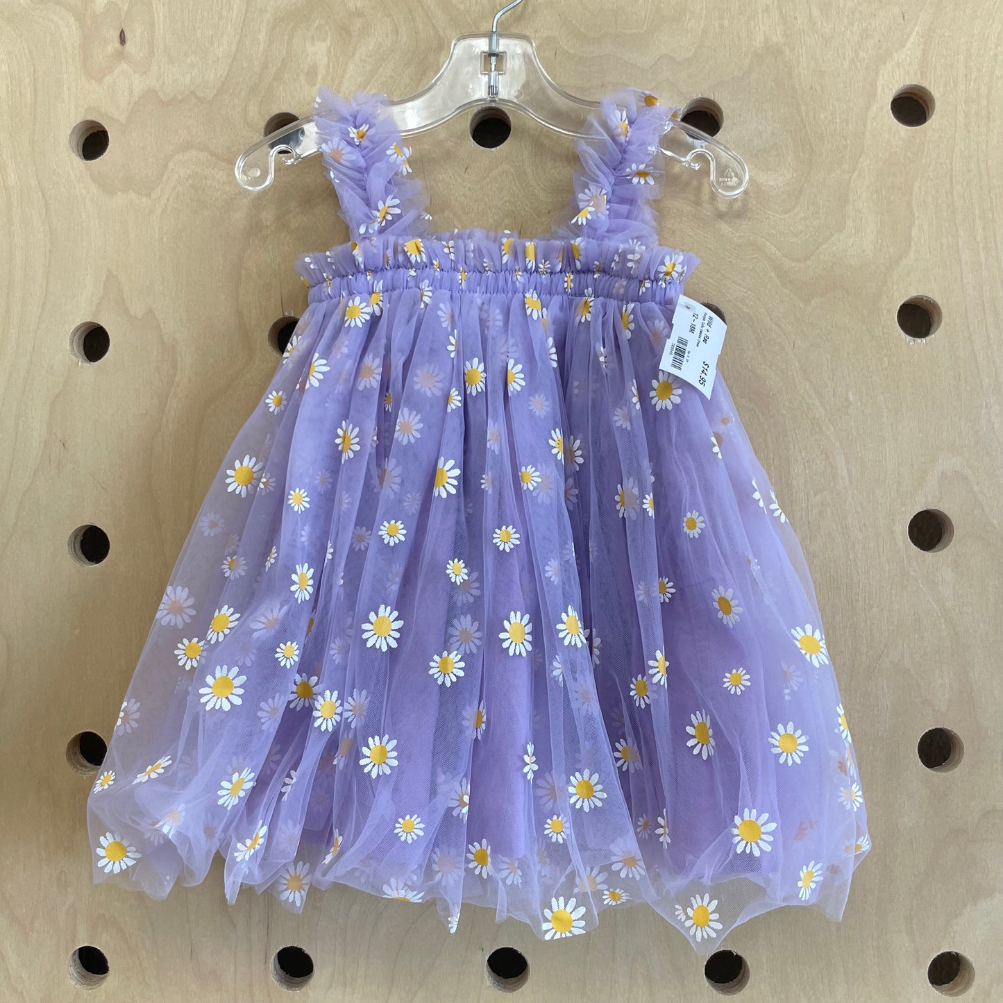 Purple Tulle Daisies Dress