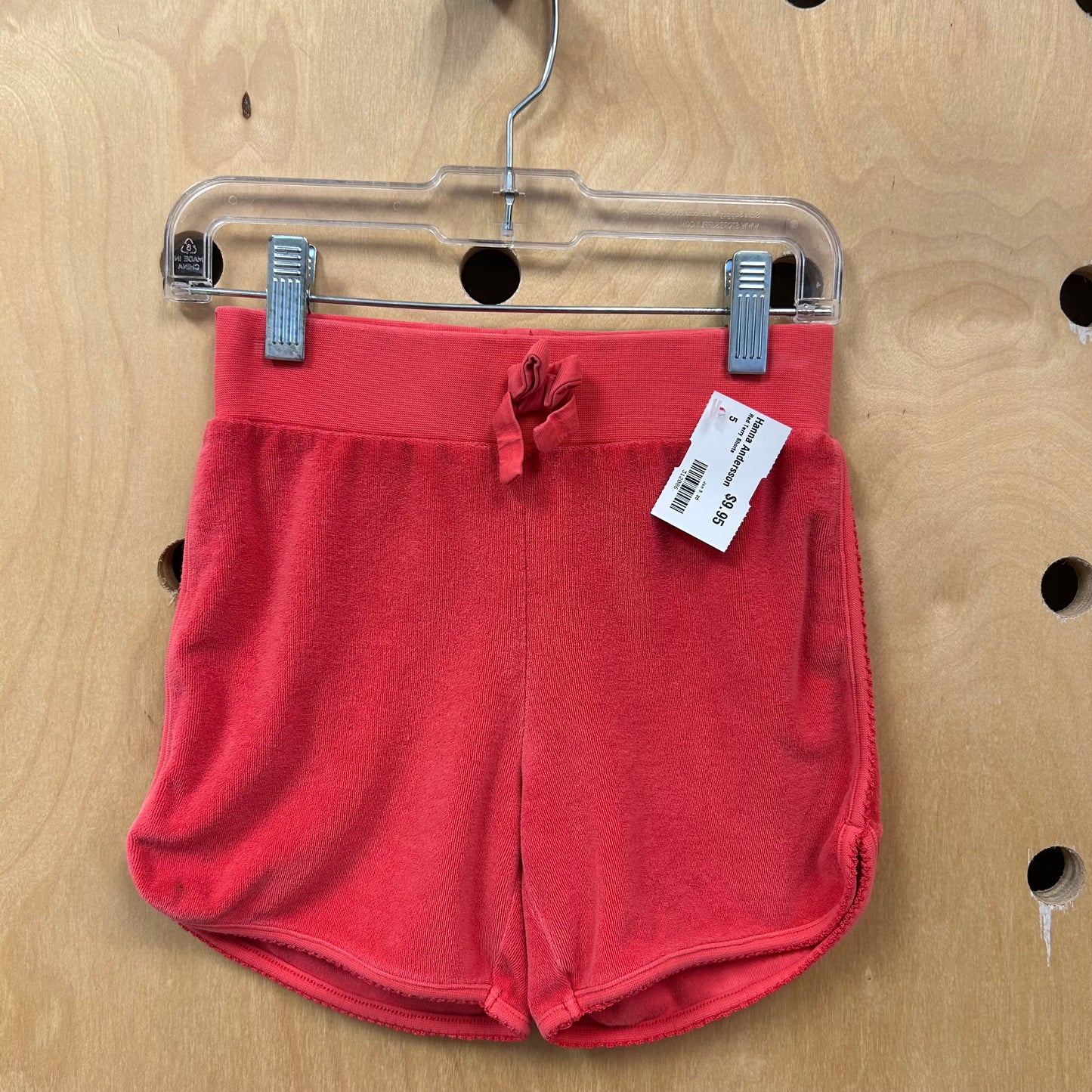 Red Terry Shorts