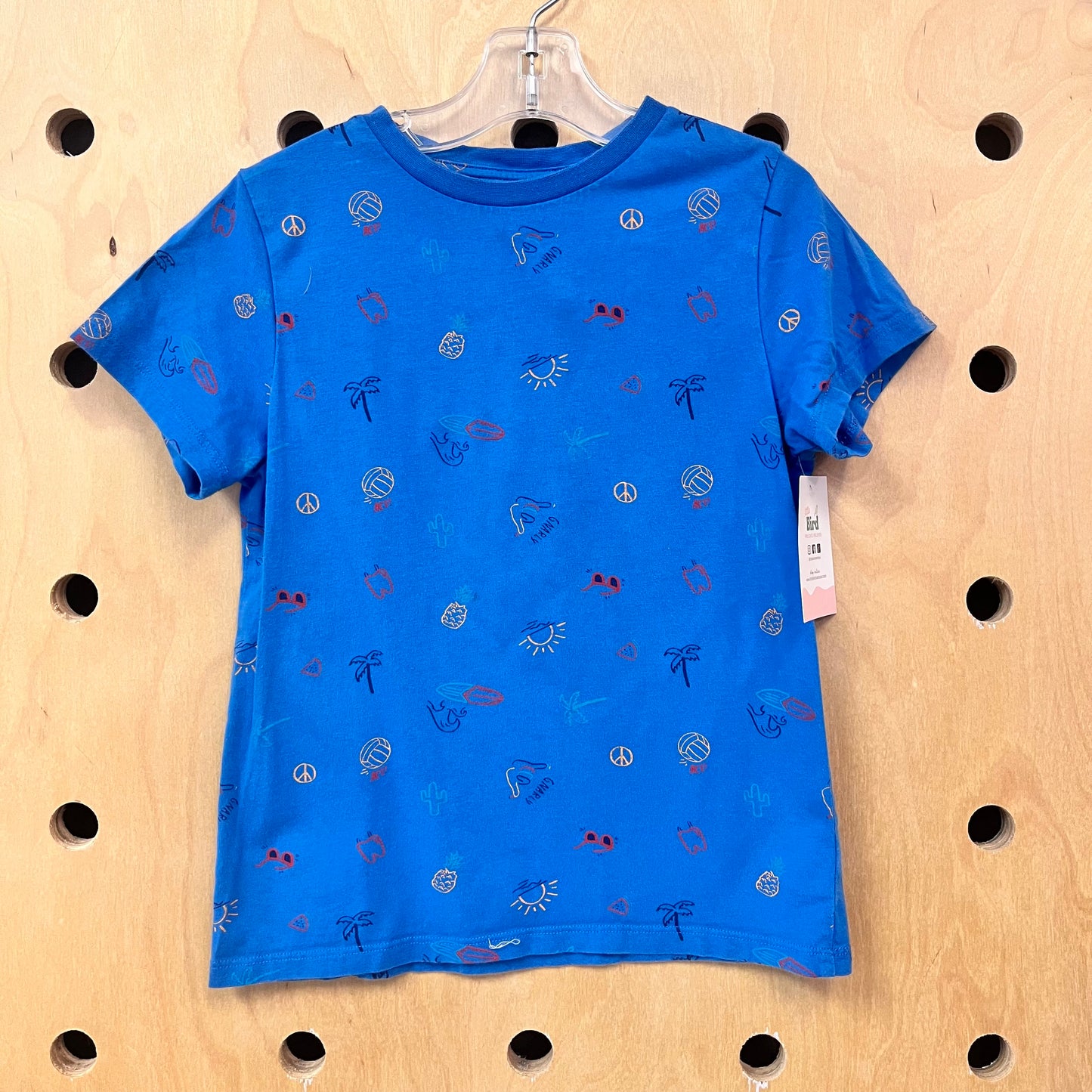 Blue Surf Emojis Tee