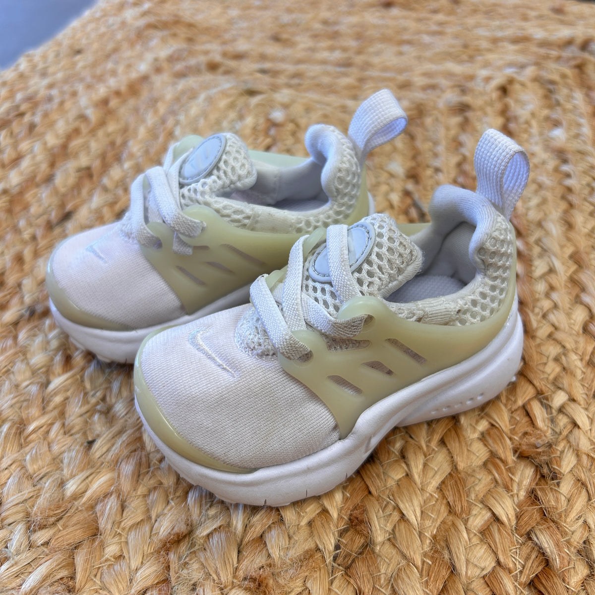 White & Pale Yellow Presto Slip Ons