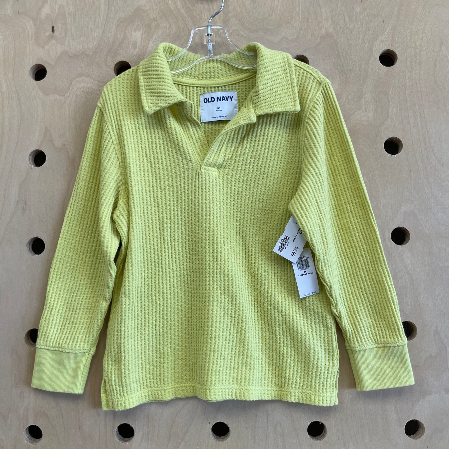 Chartreuse Waffle Top NEW!