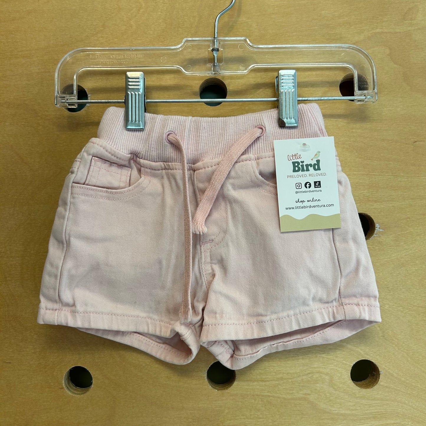 Pink Drawstring Shorts