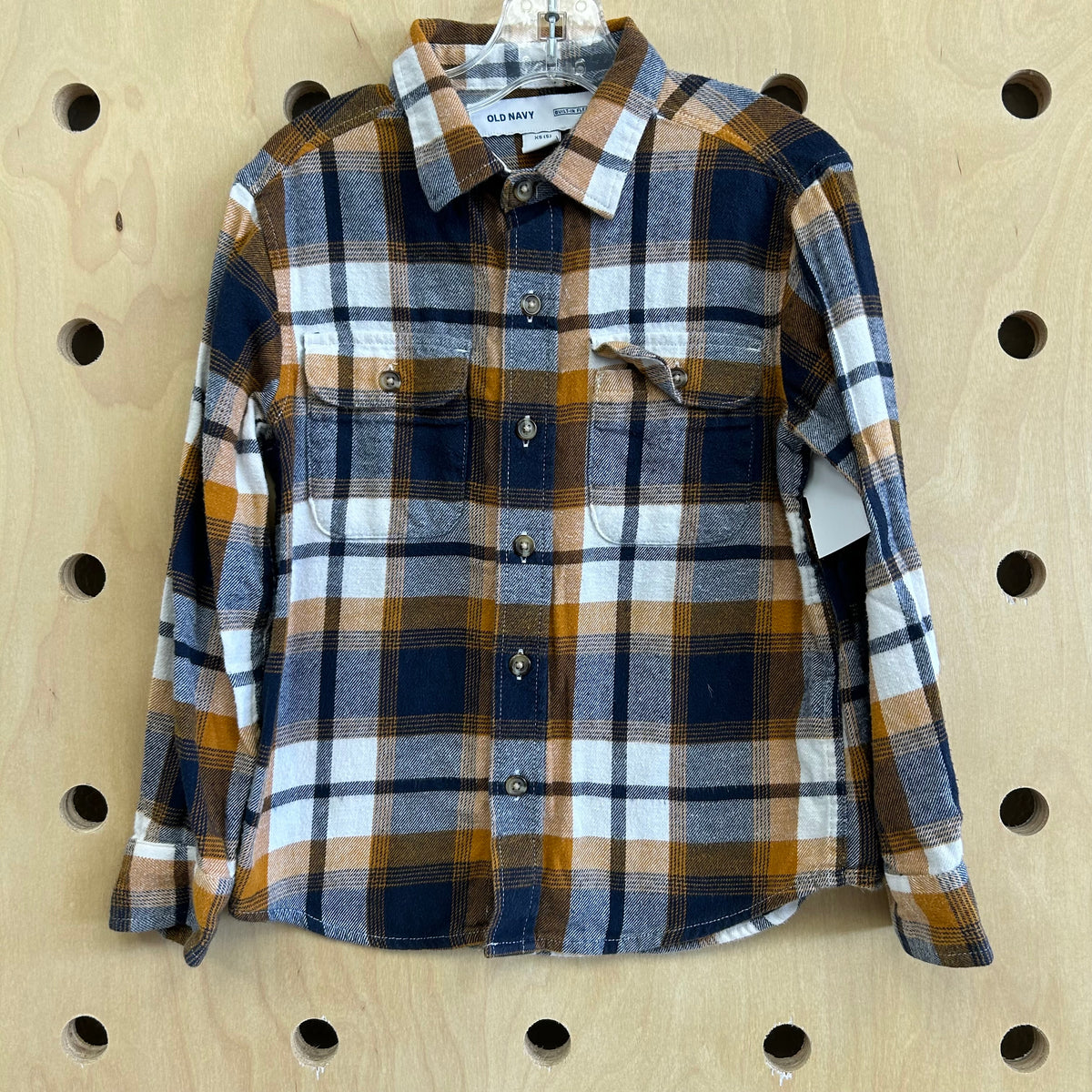 Brown & Blue Plaid Flannel