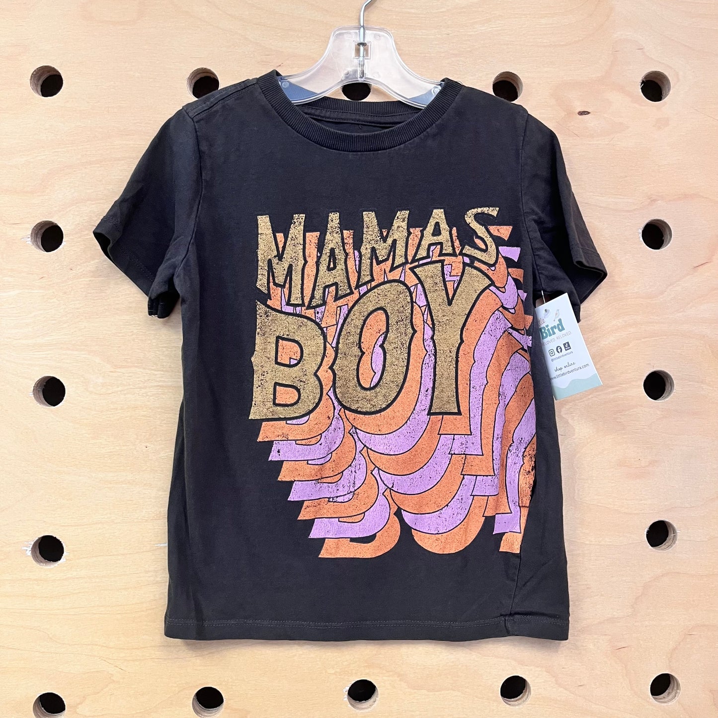 Grey Mamas Boy Tee