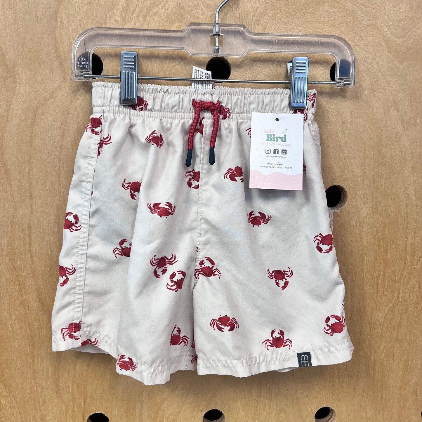 Cream Crab Swim Trunks