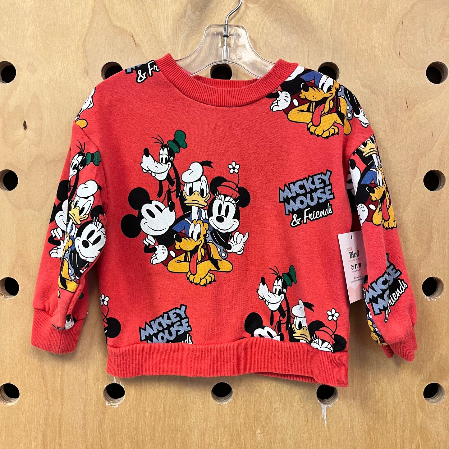 Red Mickey & Friends Pullover