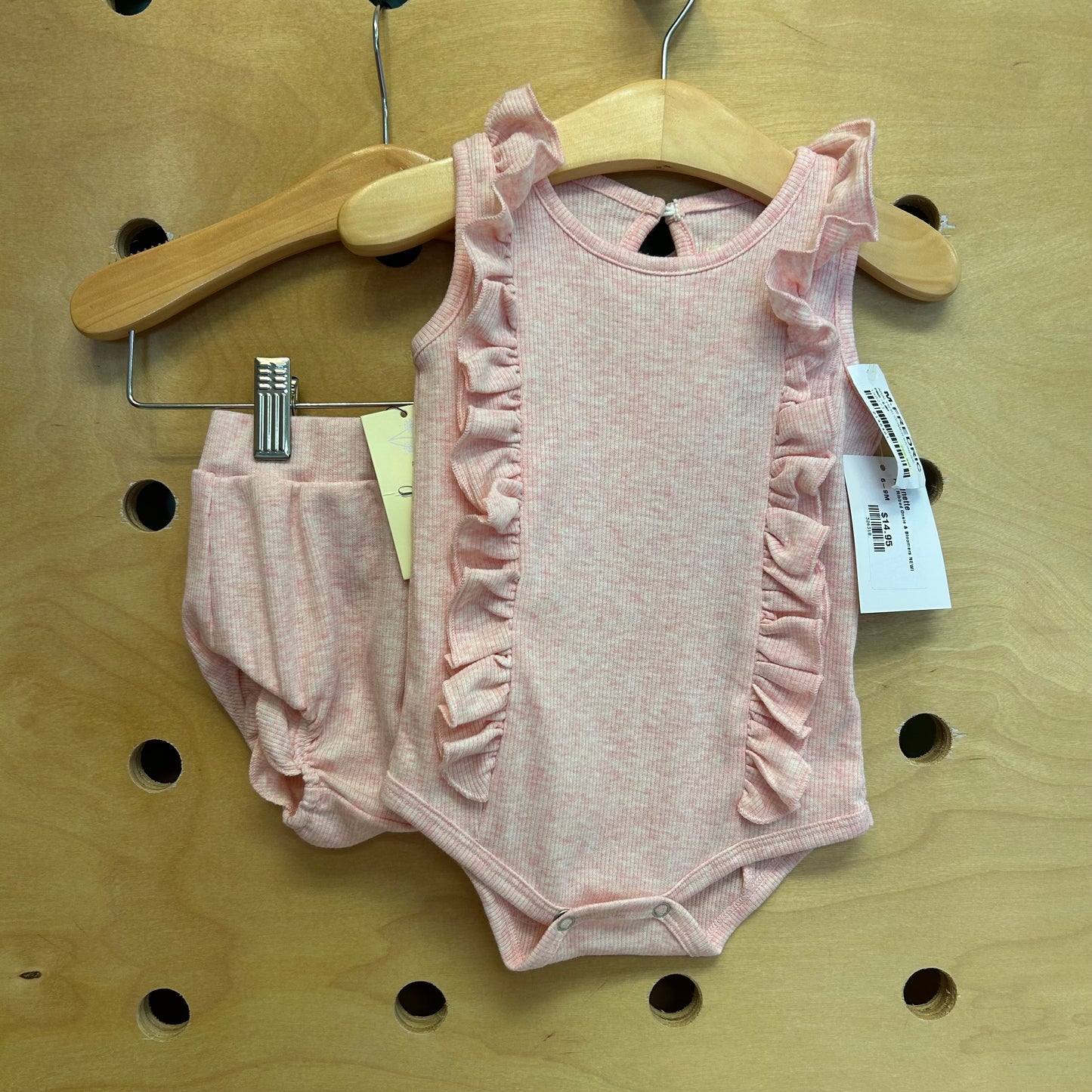Pink Ribbed Onsie & Bloomers NEW!