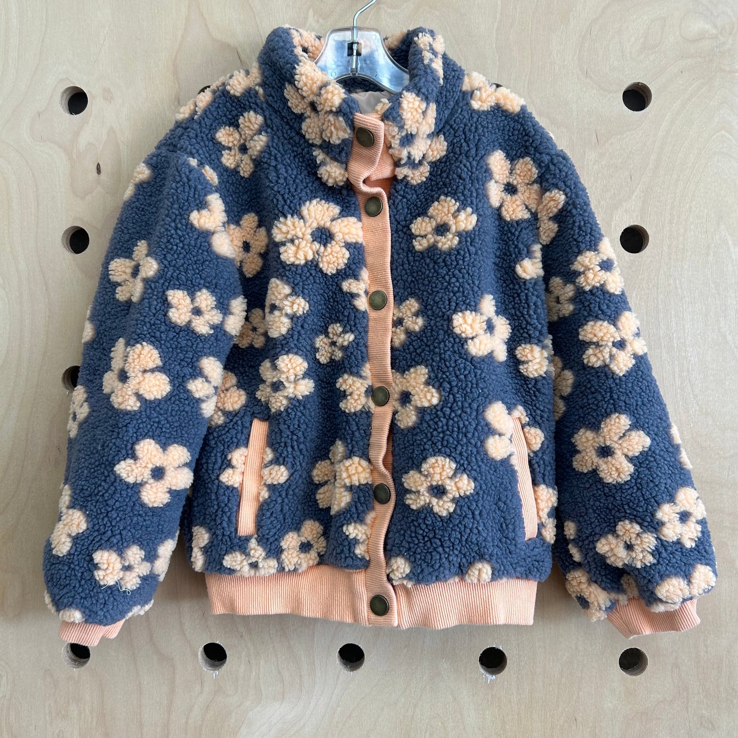 Grey & Peach Floral Jacket