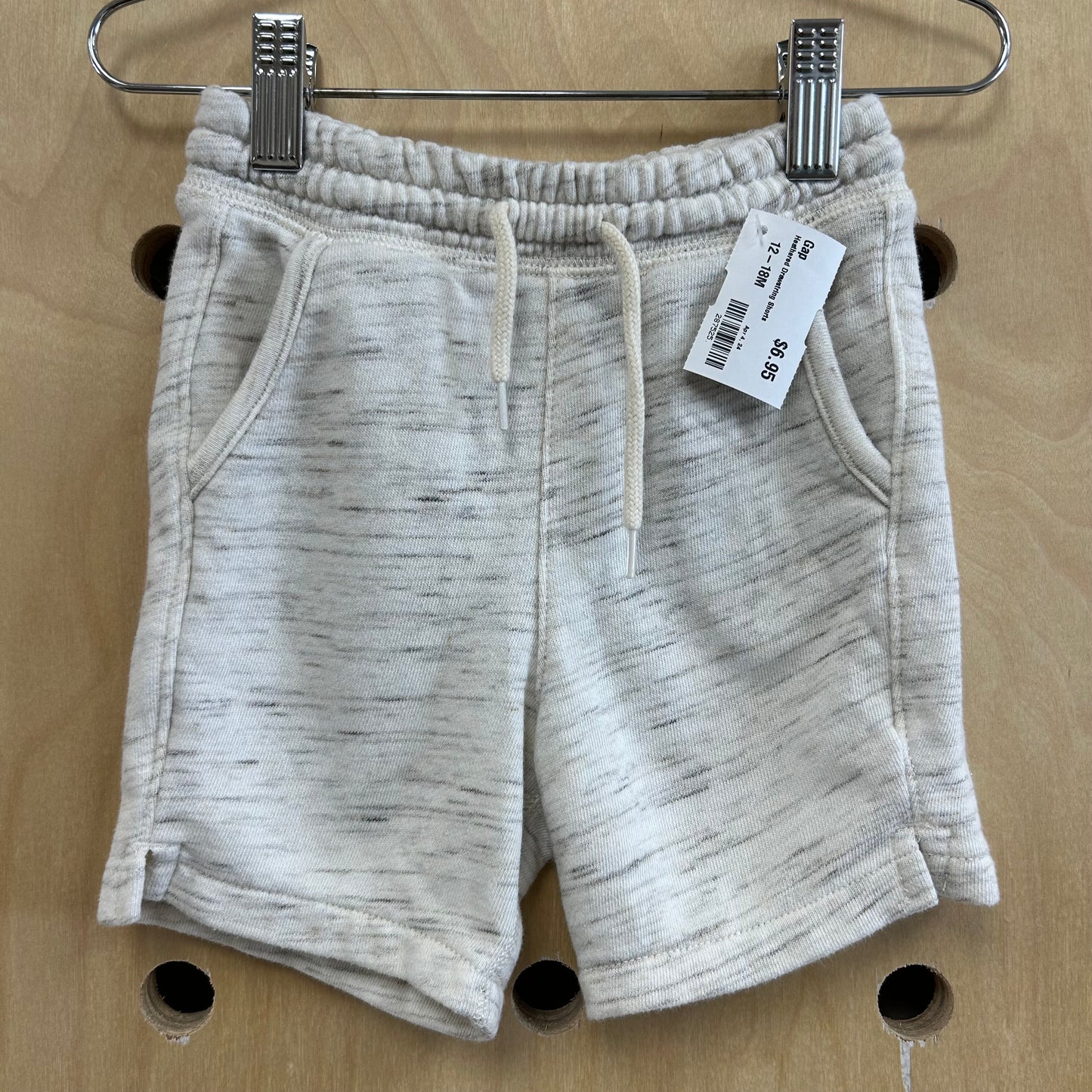 Heathered Drawstring Shorts