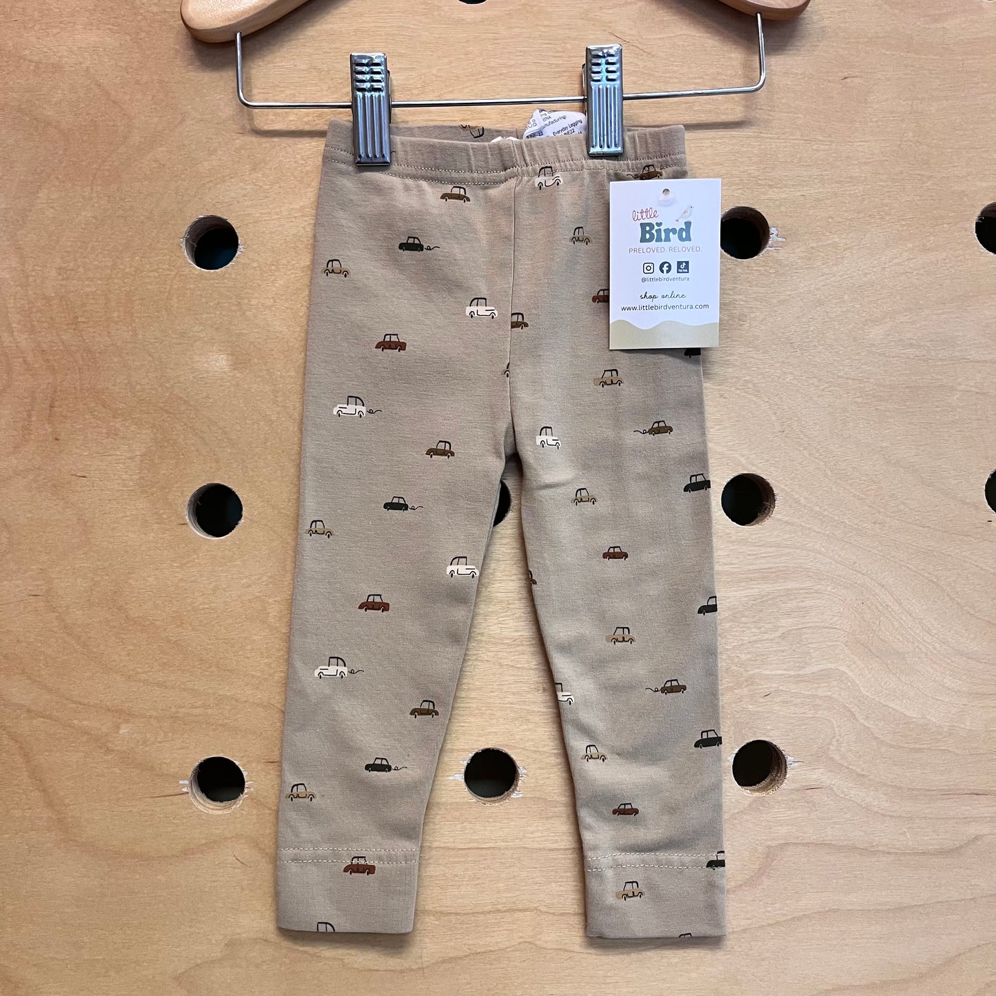 Tan Cars Organic Leggings