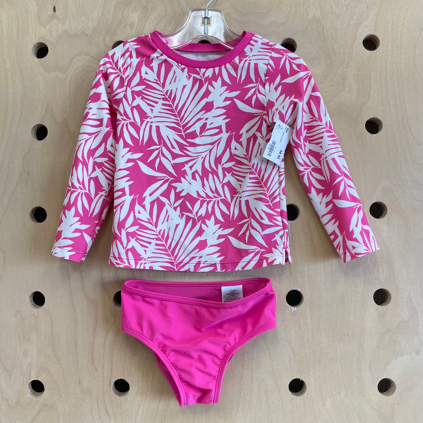 Pink + White Swimsuit