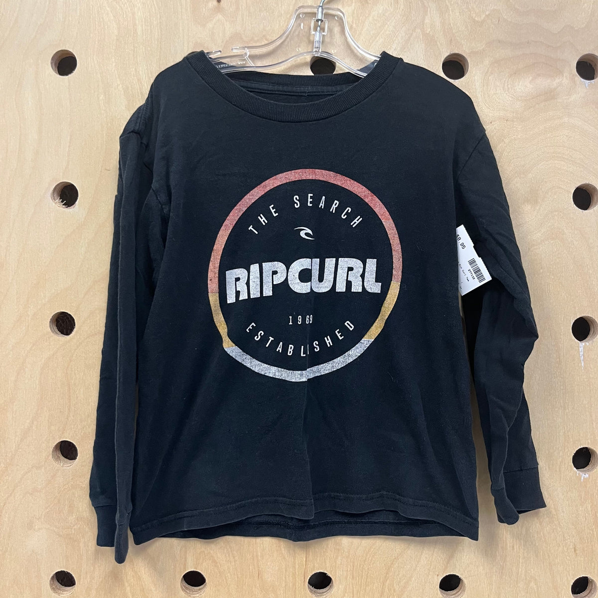 Black Long Sleeve Rip Curl Tee